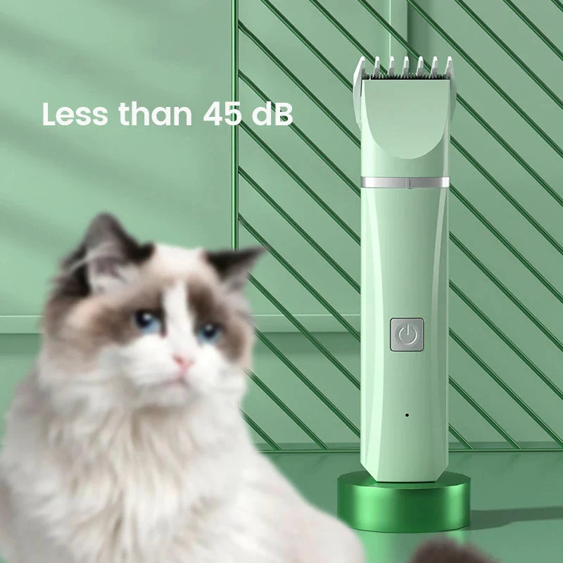 Kit de Aseo Eléctrico 4 en 1 | 4 in 1 Electric Pet Grooming Kit - Hair Trimmer, Clippers, Nail Grinder for Cats & Dogs